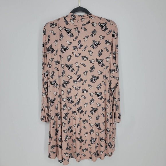 Lane Bryant Women's Size 22/24 Floral Open Front Pink Cardigan - Picture 5 of 8